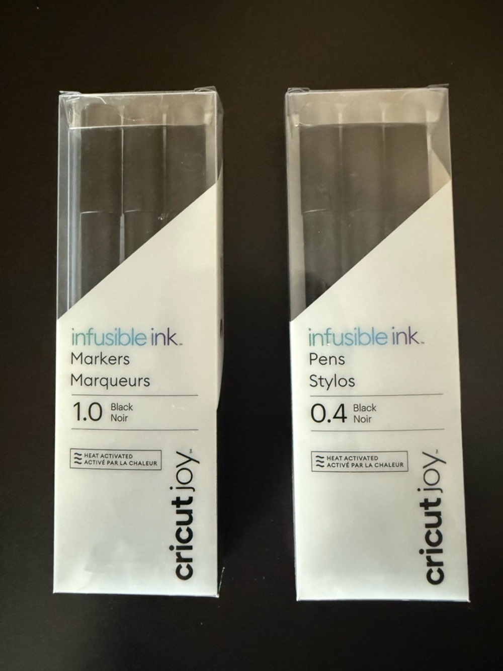 Cricut Joy Infusible Ink Pens - Black 0.4 And 1.0